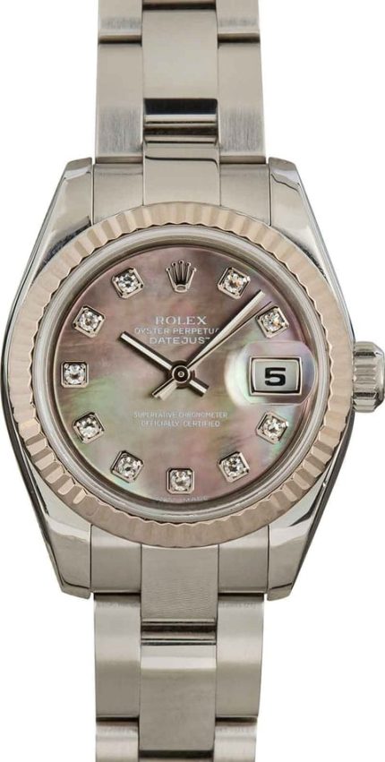 Ladies Rolex Datejust 179174 Diamond Dial