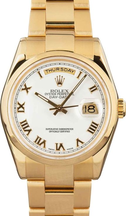 Pre-Owned Rolex Day-Date 118208 Oyster Bracelet