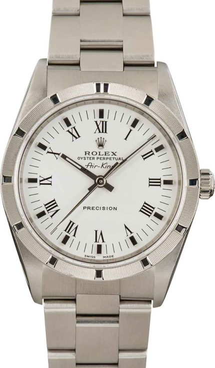 Pre-Owned Rolex Air-King 14010 Roman Dial