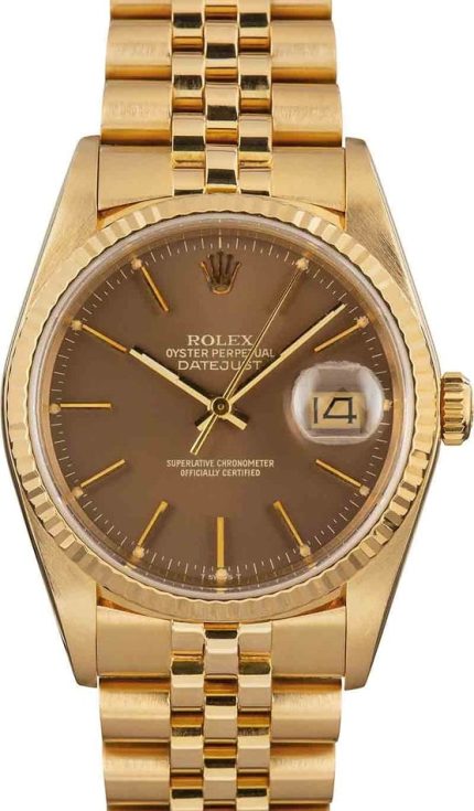 Rolex Datejust 16018 Yellow Gold