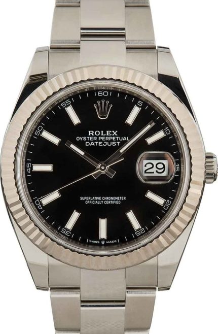 Pre-Owned Rolex Datejust 41 Ref 126334 Black Dial