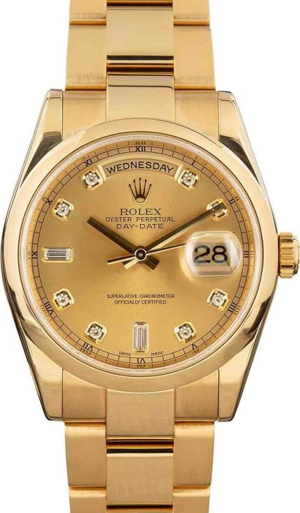 Rolex Day-Date 118208 Yellow Gold Oyster