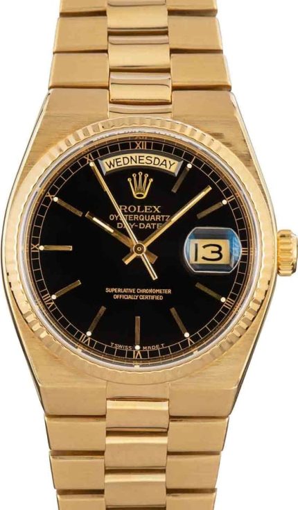 Rolex Day-Date OysterQuartz 19018 Yellow Gold