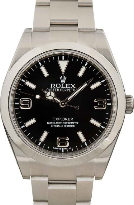 Rolex Explorer 214270 Black Mark I Dial