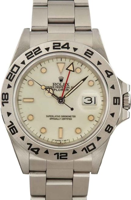 Vintage Rolex Explorer II 16550 Stainless Steel