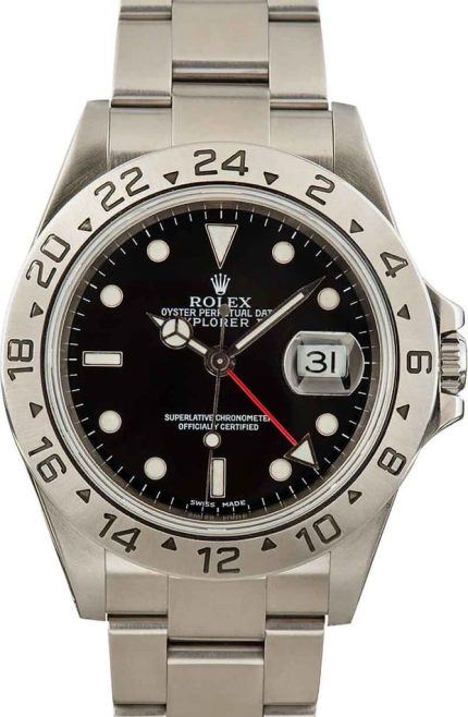 Men's Rolex Explorer II 16570 Stainless Steel