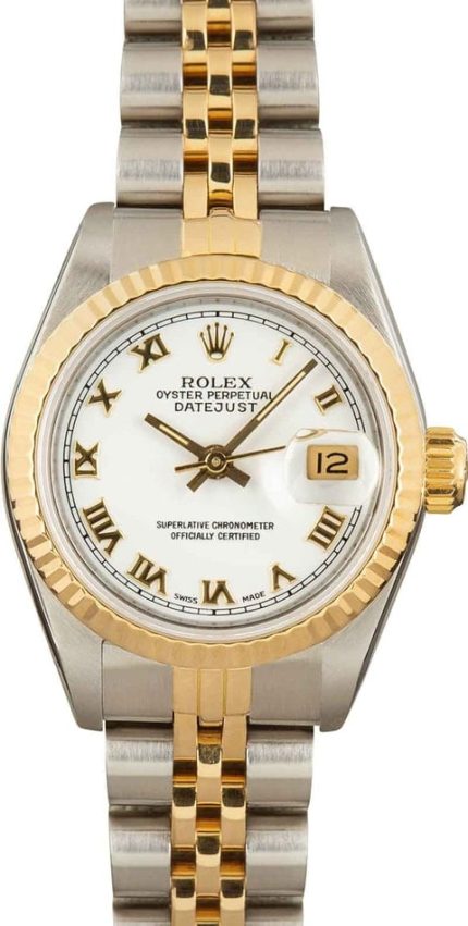 Pre-Owned Ladies Rolex Datejust 69173 White Dial