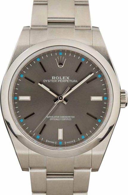 Rolex Oyster Perpetual 114300 Rhodium Dial