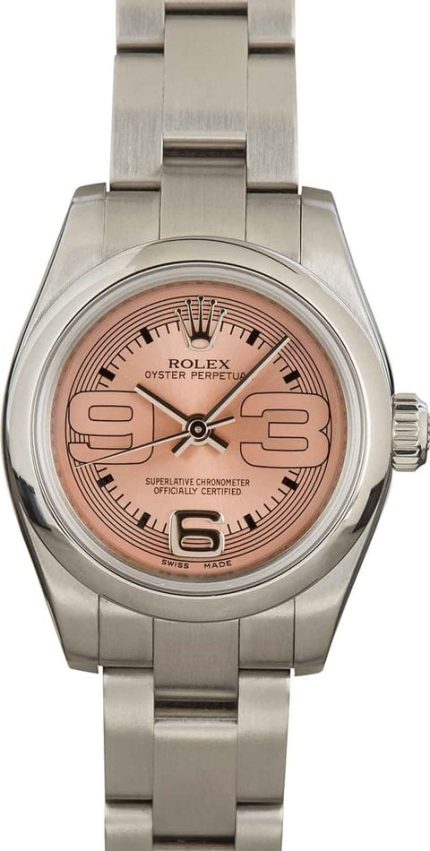 Ladies Rolex Oyster Perpetual 176200 Pink Dial