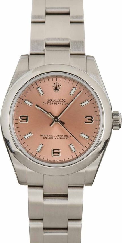 Rolex Oyster Perpetual 177200 Pink Dial