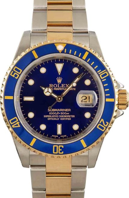 Rolex Submariner 16613 Blue Dial