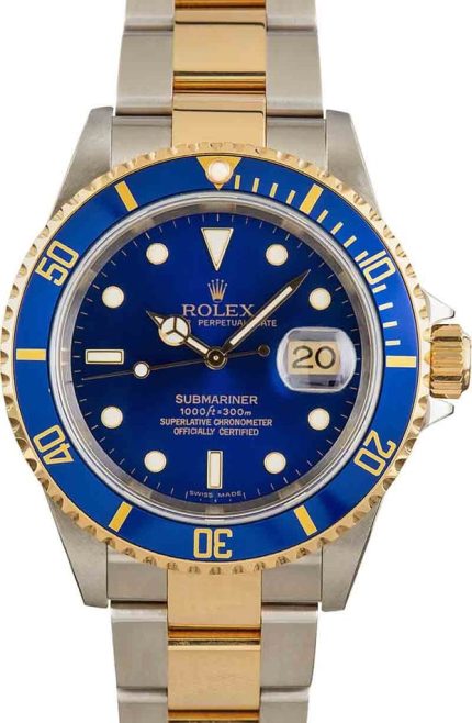 Rolex Submariner 16613T Blue Dial