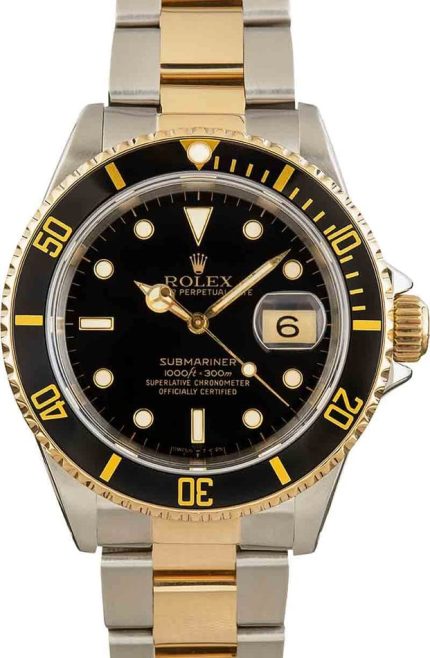 Used Rolex Submariner 16613 Black Dial