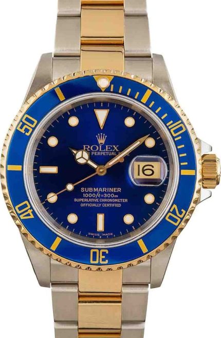 Men's Rolex Submariner 16613 Two Tone