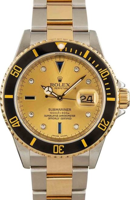 Rolex Submariner 16613T Serti Dial