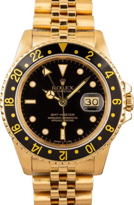 Rolex GMT-Master 16758 Yellow Gold