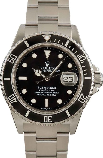 Used Men's Rolex Submariner 16610