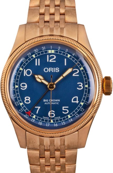 Oris Big Crown Bronze Pointer Date Blue Dial