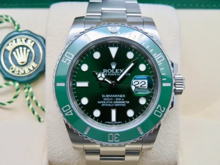 Rolex Submariner Hulk 116610LV 40mm C.2010-2016 with Box Hangtag & Service Card