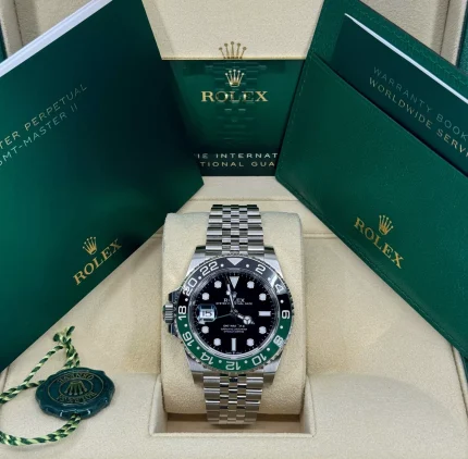 Mint Rolex GMT-Master II, 40mm, Sprite, Jubilee, 126720VTNR-0002, dated 2023