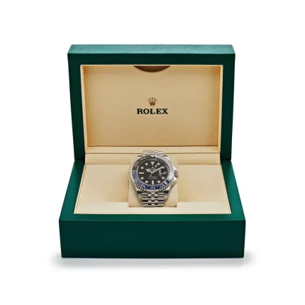 Rolex GMT-Master II 126710BLNR Silver Jubilee Bracelet with Blue and Black Bezel