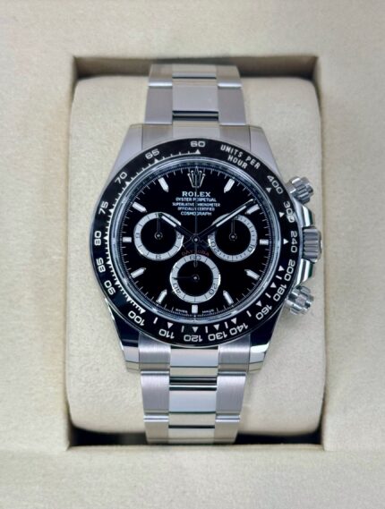 NEW 2025 Rolex Daytona 40mm 126500LN Stainless Steel Black Dial