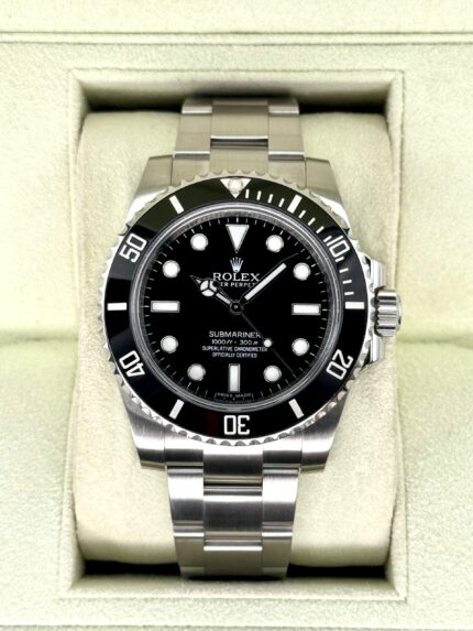 2014 Rolex Submariner 40mm 114060 Stainless Steel Black Dial