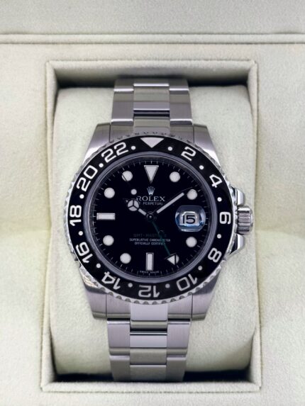 2010 Rolex GMT-Master II 40mm 116710LN Stainless Steel Black Dial