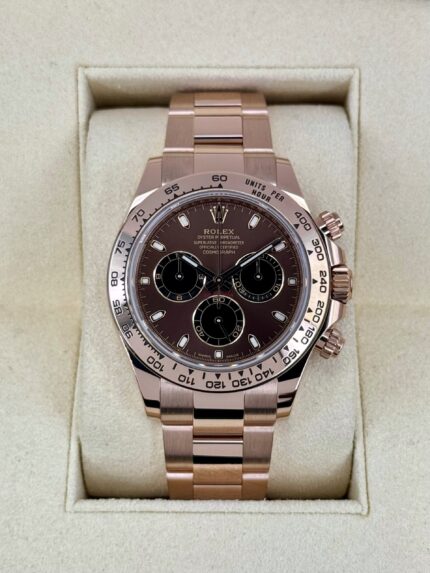2023 Rolex Daytona 40mm 116505 Rose Gold Chocolate Dial