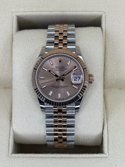 2023 Rolex Lady Datejust 31mm 278271 Two-Tone Jubilee Pink Dial (Unworn)