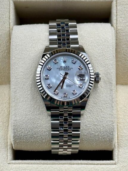 2022 Rolex Ladies Datejust 28mm 279174 Diamond Mother of Pearl Dial (Unworn)
