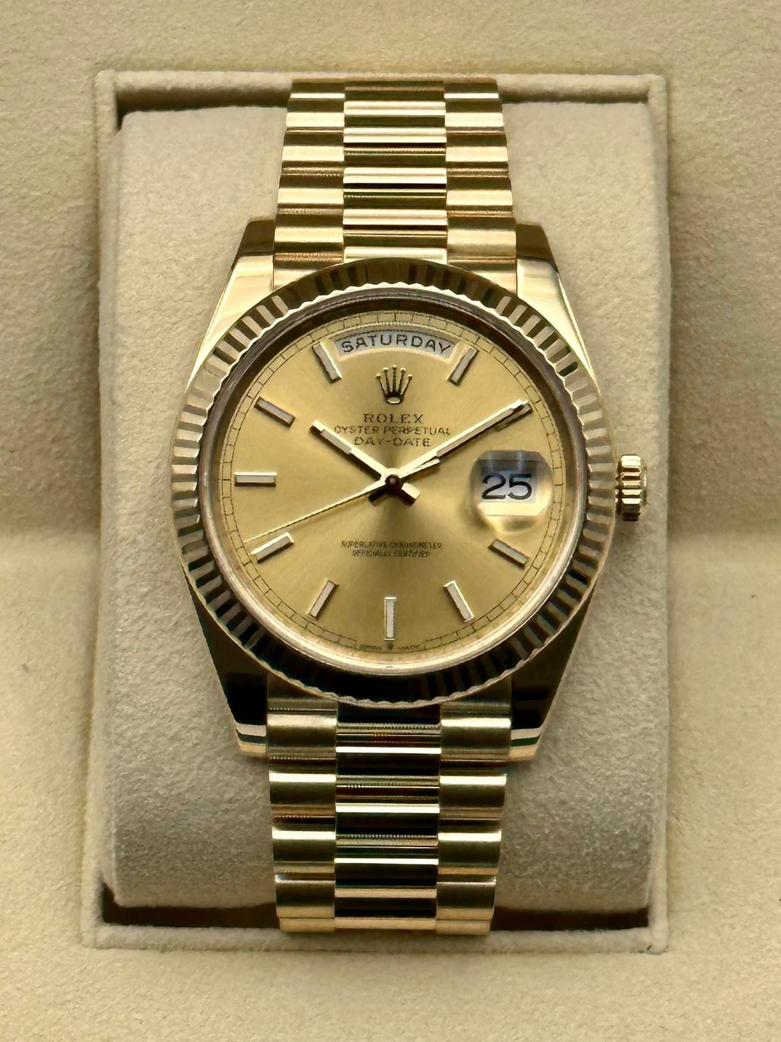 1_5456966f-e22f-4b55-83a5-39d8913c67ba.jpg 2020 Rolex Day-Date 40mm 228238 Presidential Champagne Dial