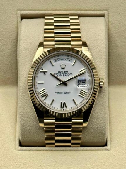 Rolex Day-Date 40mm 228238 Presidential White Dial