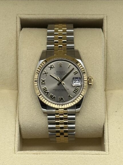 2019 Rolex Datejust 31mm  178273 Two-Tone Grey Roman Numeral Dial