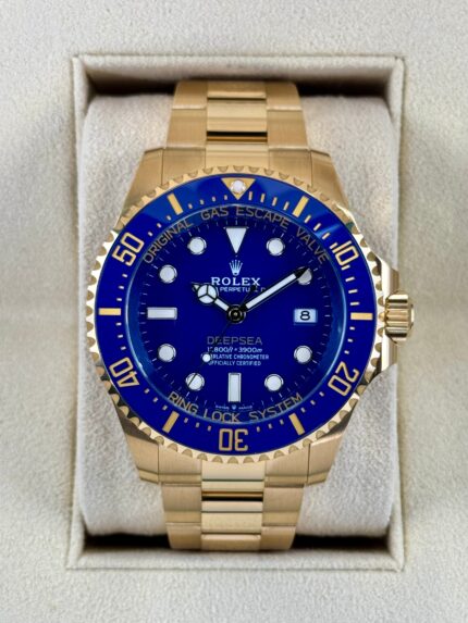 2024 Rolex Deepsea 44mm 136668LB 18K Yellow Gold Blue Dial (Unworn)