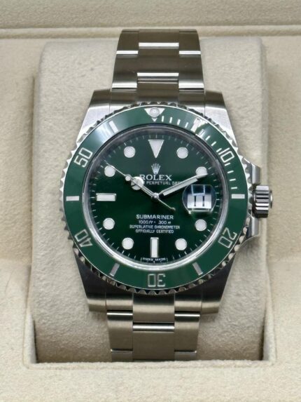 2016 Rolex Submariner "Hulk" 40mm 116610LV Green Dial