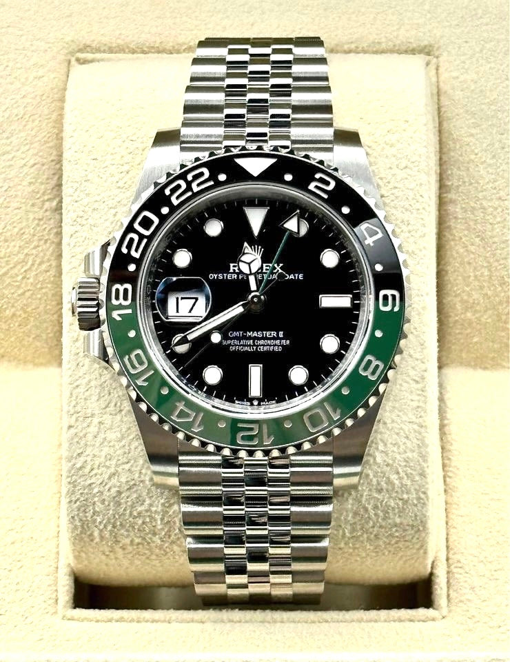 70B9B36E-6016-4D6D-A071-A2892FE955D2.jpg 2023 Rolex GMT-Master II "Sprite" 40mm 126720VTNR Jubilee (Unworn)