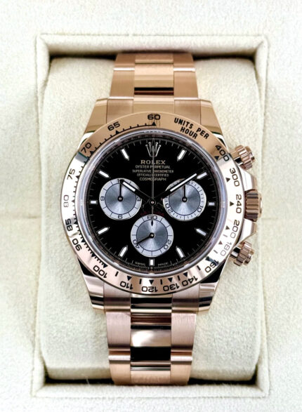 2024 Rolex Daytona 40mm 126505 Rose Gold Black Dial (Unworn)