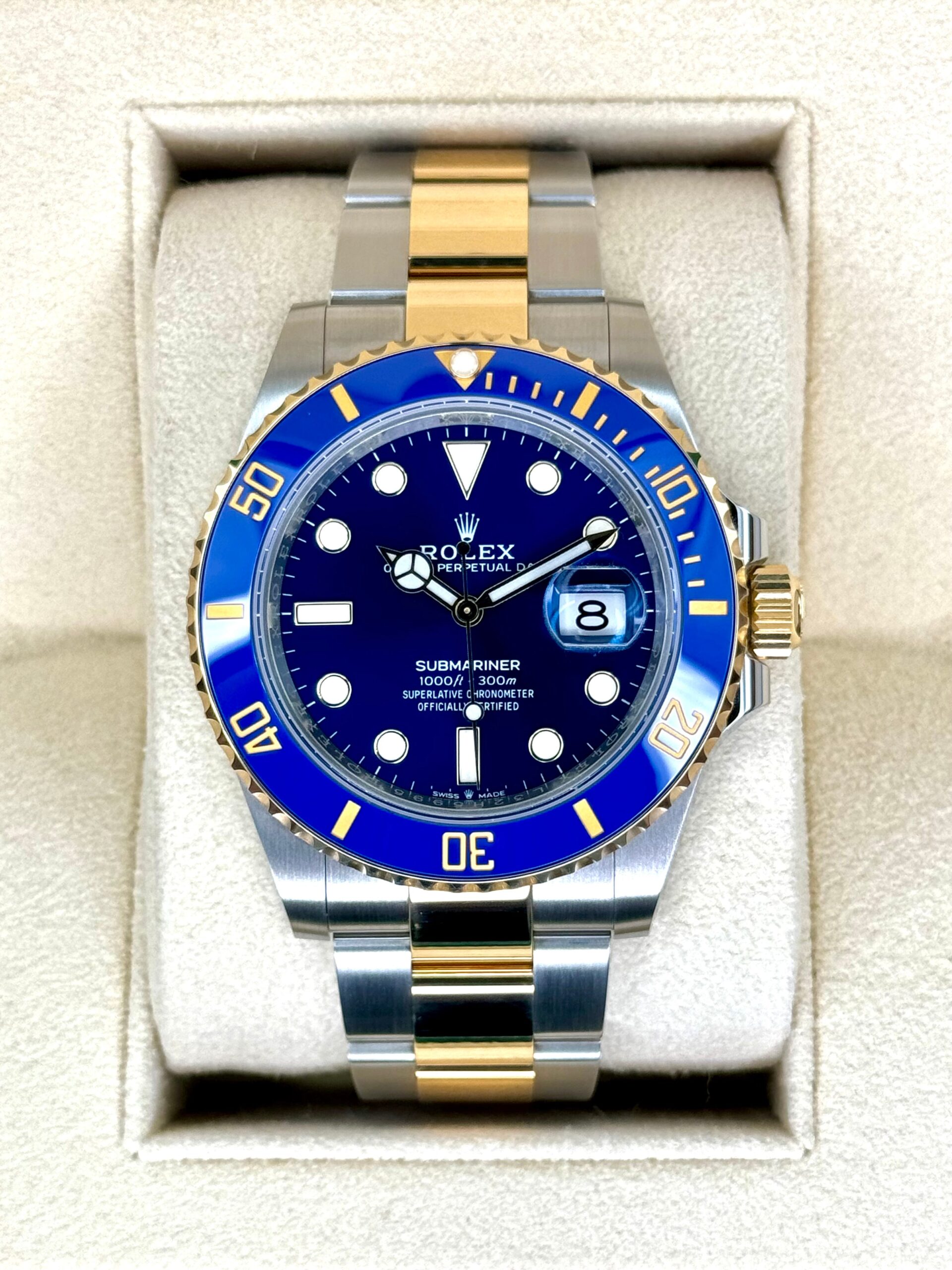 C7071ED8-F6FC-4C40-B923-43EF1BE73507.jpg 2023 Rolex Submariner "Bluesy" 41mm 126613LB Two-Tone Blue Dial