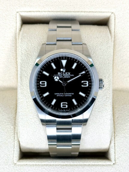 2024 Rolex Explorer 36mm 124270 Stainless Steel Black Dial (Unworn)
