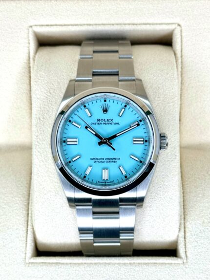 2024 Rolex Oyster Perpetual 36mm 126000 Tiffany Blue Dial (Unworn)