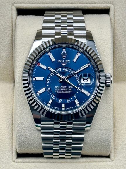 Rolex 2023 Sky-Dweller 42mm 326934 Jubilee Blue Dial (Unworn)
