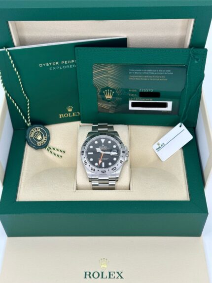 2023 Rolex Explorer II 42mm 226570 Black Dial