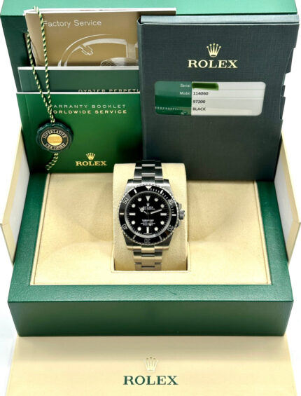 2015 Rolex Submariner 40mm 114060 Stainless Steel Black Dial