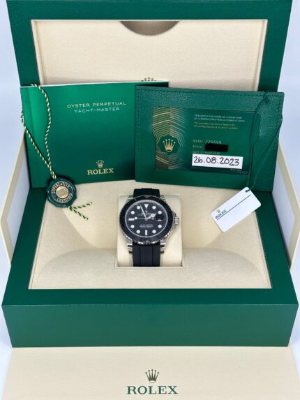 2023 Rolex Yacht-Master 42mm 226659 White Gold Oysterflex Black Dial (Unworn)