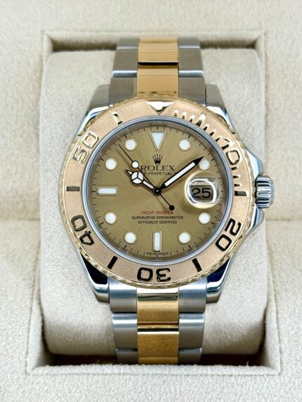 2009 Rolex Yacht-Master 40mm Two-Tone Champagne Dial