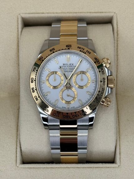 2023 Rolex Daytona 40mm 116503 Tow-Tone White Dial