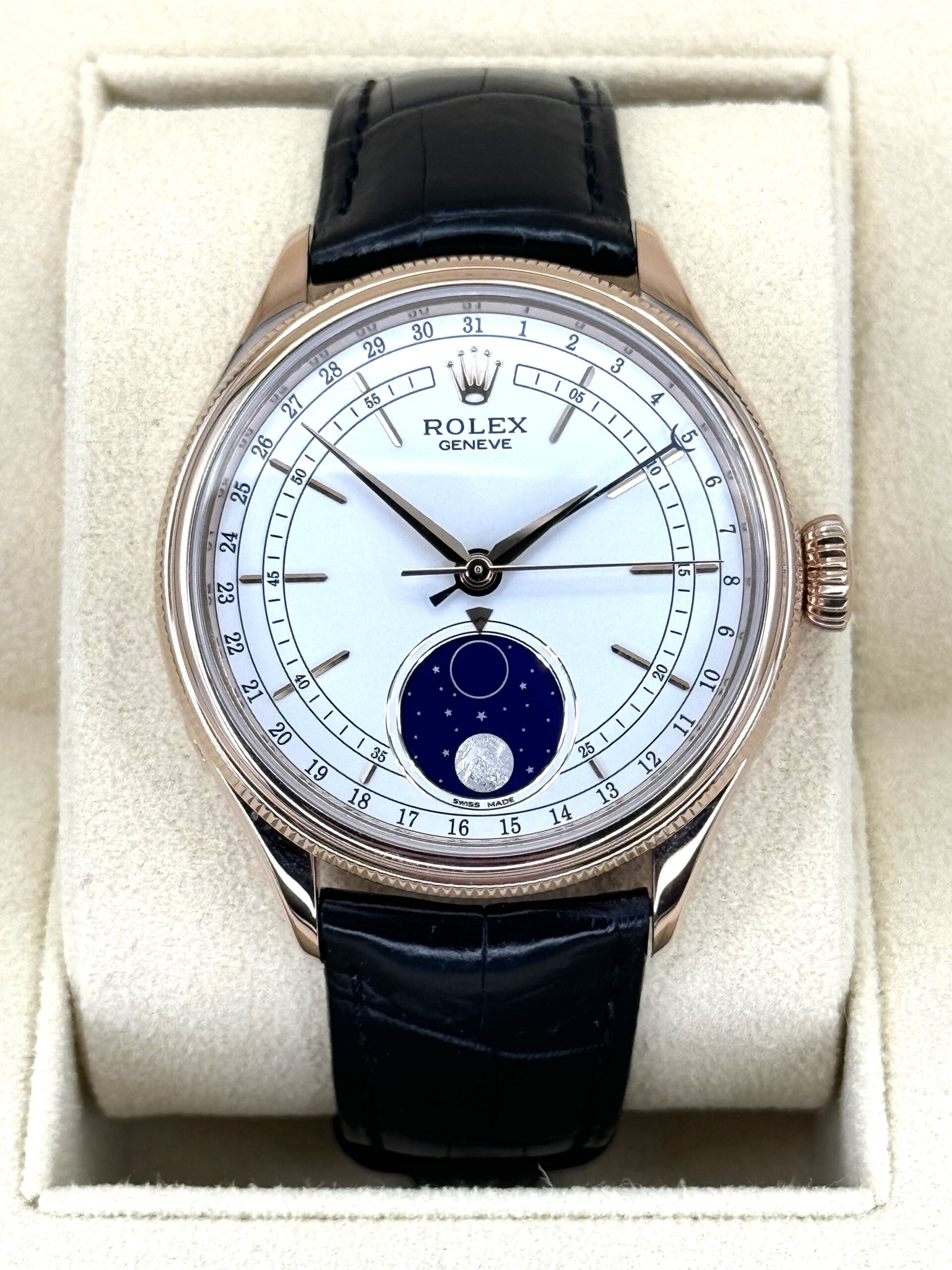 IMG_2510.jpg 2019 Rolex Cellini Moonphase 39mm 50535 Rose Gold White Dial