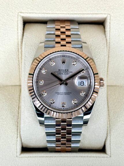 2024 Rolex Datejust 41mm 126331 Two-Tone Jubilee Sundust Diamond Dial (Unworn)