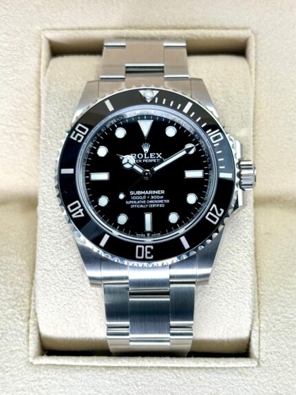 2024 Rolex Submariner 41mm 124060 Stainless Steel Black Dial (Unworn)